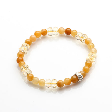 CITRINE AND YELLOW JADE JOY AND ABUNDANCE BRACELET