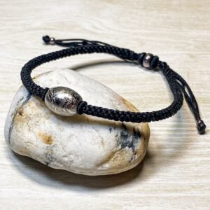 12 X 10 MM METEORITE DRUM WITH 925 SILVER BRACELET