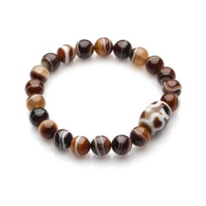 Treasure Vase Dzi & Tiger Tooth Dzi Bracelet