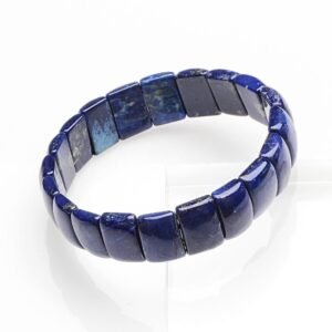 14 x 10 MM RECTANGLE LAPIS LAZULI ELASTIC BANGLE