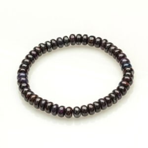 5MM SUGILITE HAMBURGER BEADS CRYSTAL BRACELET - S
