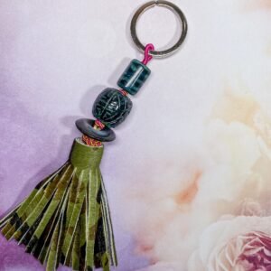 FORTUNE WAVE DZI WITH JADE DRUM CHARM BRACELET
