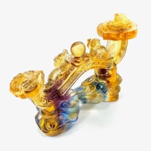 LIULI DOUBLE DRAGON RUYI