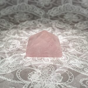ROSE QUARTZ PYRAMID - XS