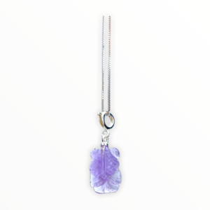 12MM X 8MM AMETHYST GOLDFISH CRYSTAL CHARM
