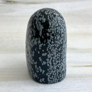 46 X 69 X 38 MM SNOWFLAKE OBSIDIAN HANDHELD TUMBLE